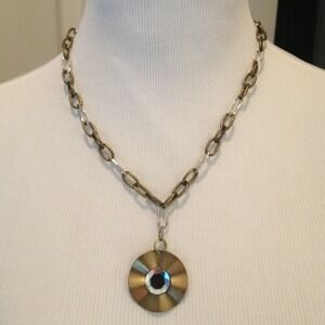 Two tone chain necklace